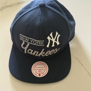 Mitchell & Ness Navy and Green Yankees Cap